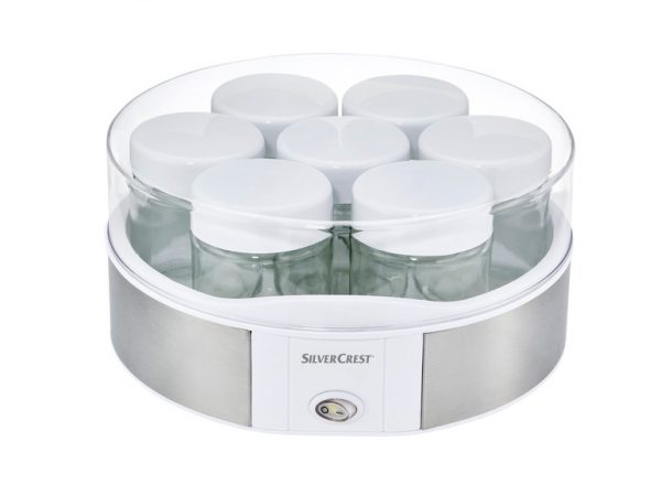 Yoghurtmaker Silvercrest 15W-180ml glas